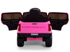 12V Chevrolet Silverado Kids Ride On Truck with Remote Control – Pink