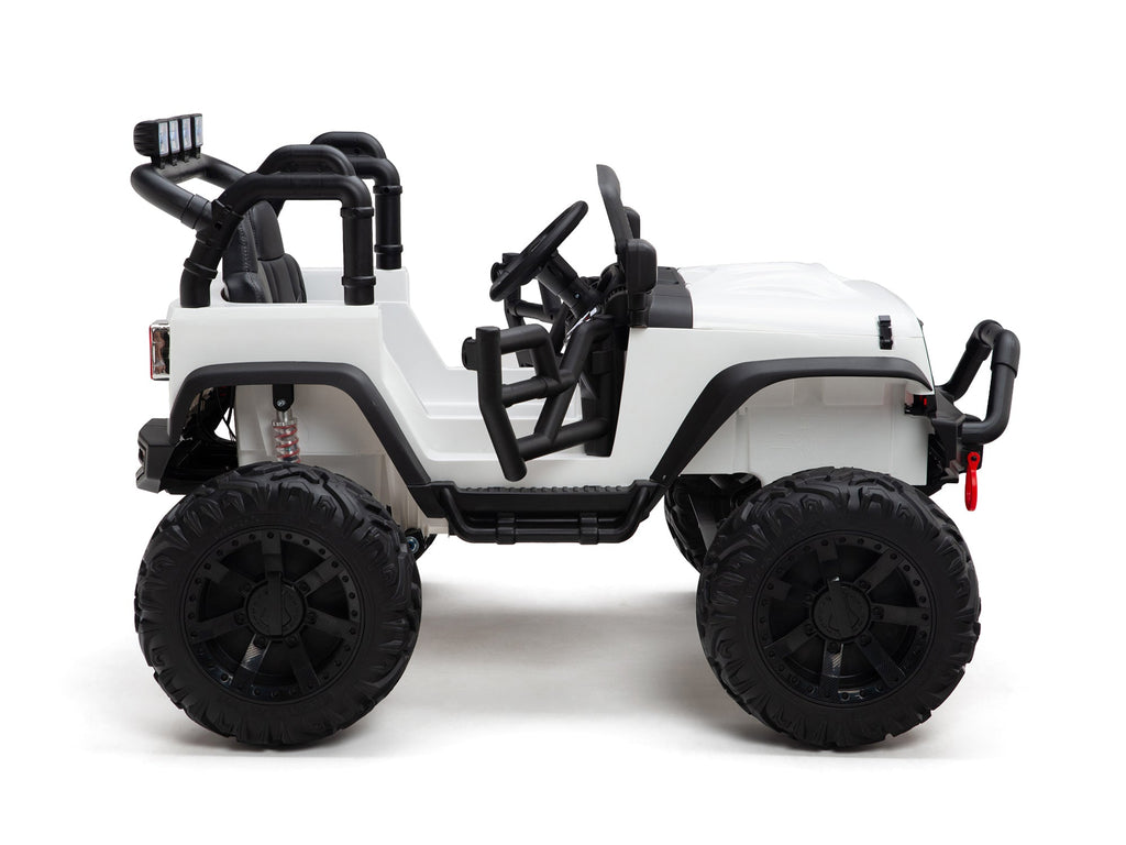 Nighthawk Kids 24V Battery Operated Ride On Truck With Remote - White