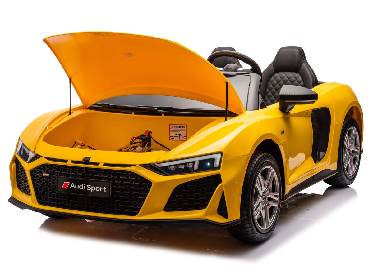 24V Audi R8 Spyder 2 Seater Ride on Car for Kids - Blue