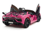 24V Lamborghini SVJ Ride On DRIFT Car with Remote Control - Pink